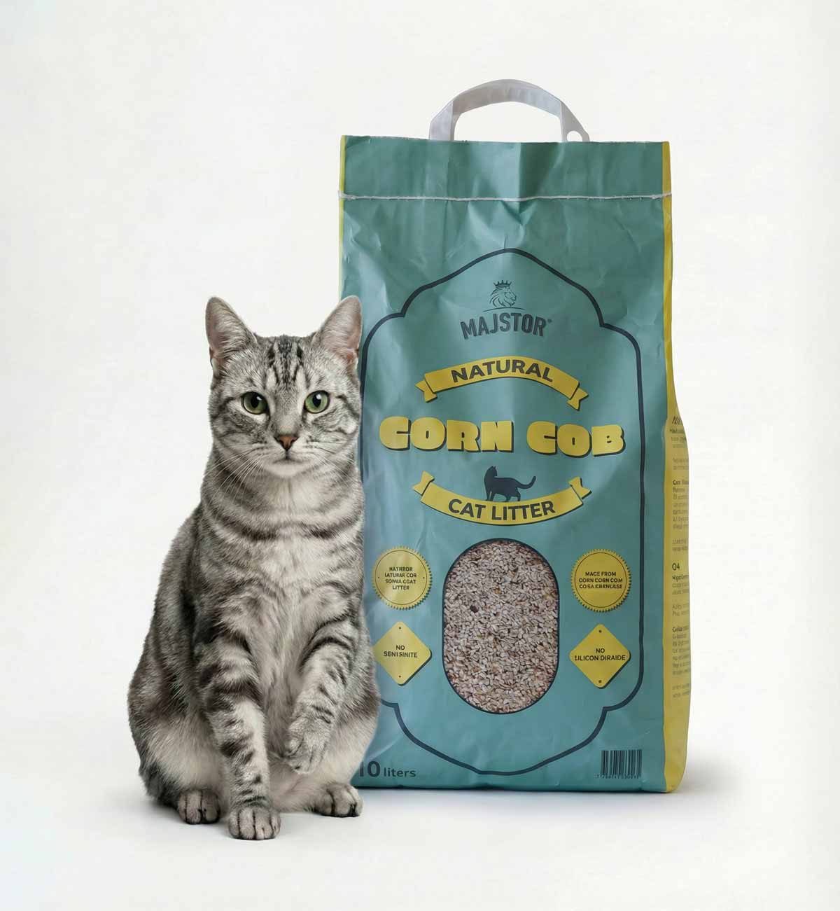 Naturligt kattströ - Corn Cob